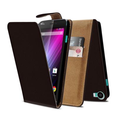 China Universal flip Cell phone Wallet Case synthetic leather for wiko lenny Mobile phones for sale