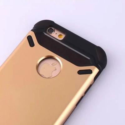 China Funda protectora delgada del teléfono móvil para el iphone 6 6 más con la armadura colorida desmontable del metal en venta