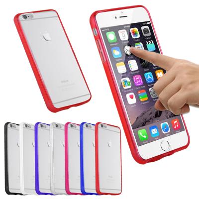 China 360 Degree protect TPU Cell Phone Case with border , iPhone 6 Protective Case for sale