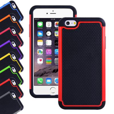 China Apple Iphone 6 plus 5.5 inch silicone cell phone covers with Hard plastic case for sale