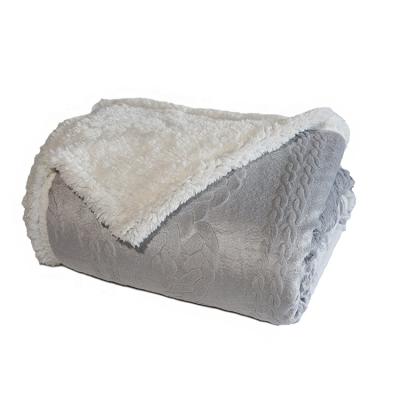 China 100% Polyester PASSIONATE super soft cheap plush fleece large throw sherpa blanket for sale