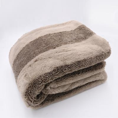 China Super Soft Anti-pilling China Jiangsu Faux Fur Throw Blanket For Winter for sale