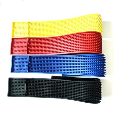 China Eco-Friendly Runner Sustainable Mat Red Bull Bar Mat OEM Logo Soft Pvc Safe Rubber for sale