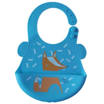 China BPA Free Adjustable Premium Customized Bpa Free Silicone Baby Bib Soft Waterproof Custom Wholesale Feeding Bibs for sale