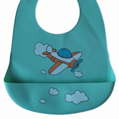 China BPA Free Baby Item Product Trending Wholesale New Printing Silicone Feeding Bibs Waterproof Custom Printed Baby Bibs for sale