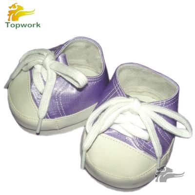 China Cute and Lovely Purple Teddy Bear Doll Cute Shoes Support Sneaker in Toy Shoes for sale