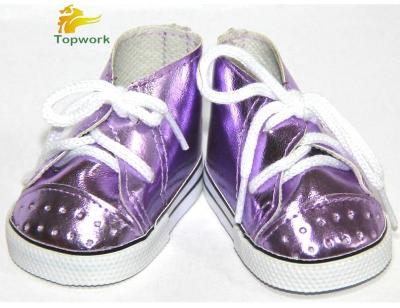 China Purple American Fashion Girl Doll Shoes for sale