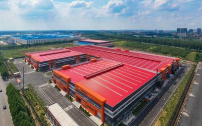 China Estructura de acero galvanizado almacén de perno / soldadura conectar almacén de acero prefabricado en venta