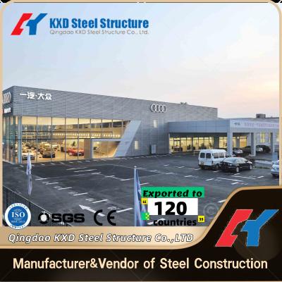 China Q345 Q235 Light Steel Frame Workshop Steel Structure Garage For Auto Service Center for sale