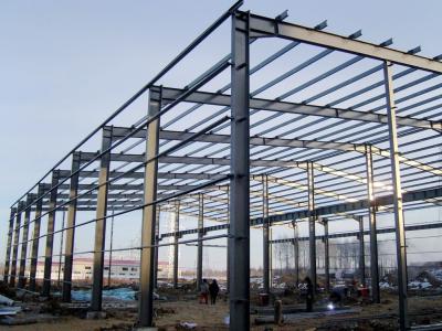 China Alkyd Painting Metal Construction Building Custom Prefabricated Steel Workshops for sale