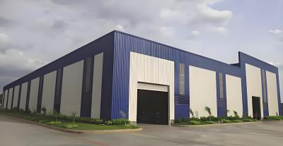 China Edifício de estrutura de aço comercial personalizável Edifício de hangar de metal com porta deslizante à venda