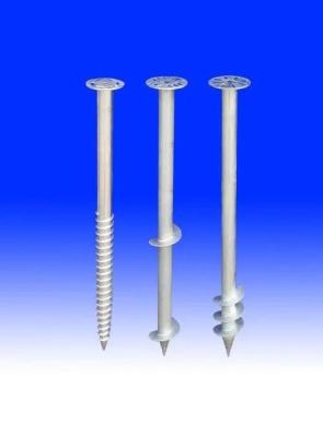 China Customised Rolled Steel Helical Ground Anchors For Solar Ground Mounting for sale