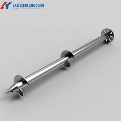 China Prefabricated Galvanized Ground Screw Piles For House Ground Foundation for sale