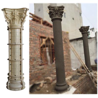 China Diameter 25cm plastic roman cement column mold for sale for sale