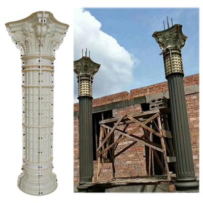 China Diameter 25cm Pillars Plastic Roman Column Molds For Sale for sale