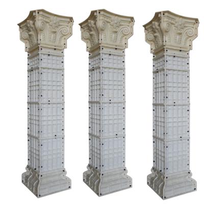 China Cheapest Square Roman Column Home/Garden/Hotel Pillars Decoration Molds With Plastic for sale