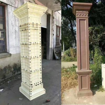 China Architectural Decoration Concrete Plastic Roman Column Molds For Sale for sale