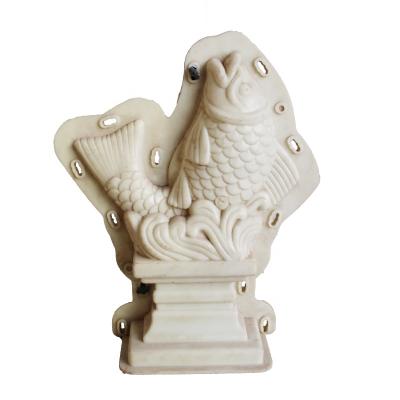 China Hot Selling Plastic Concrete Molds Home/Garden/Hotel Mold Statue Fish Decoration for sale