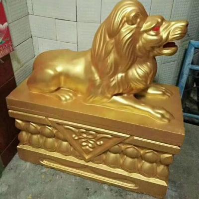 China plastic concrete molds home/garden/hotel big lions decoration for statues for sale