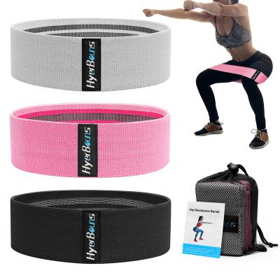 China Body Buliding Non Slip Elastic Exercise Belt Workout Bands Women Sports Fitness Exercise Bands for sale