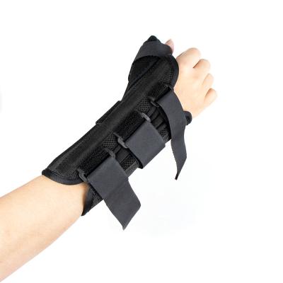 China Adult Medical Orthopedic Black Wrist Support Brace Wrist Splint With Thumb for sale