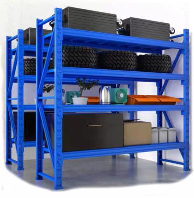 China Corrosion Protection Q235B Metal Warehouse shelves Medium Duty Storage Rack 5 tier shelves for sale