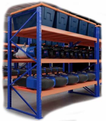 China Corrosion Protection Warehouse racking system medium heavy duty 4 tier metal rack manufacturer for sale