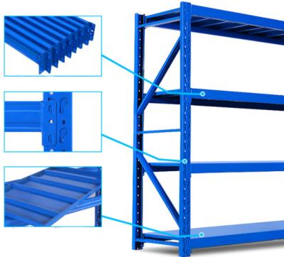 China Corrosion Protection 500KG Loading Capacity Medium Duty Storage Rack Industrial Storage Shelves Steel Warehouse Rack for sale