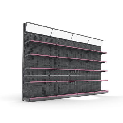 China Corrosion protection Best Price Products Heavy Duty Rack Supermarket Steel Metal Shelf Display Heavy Duty Supermarket Shelving for sale