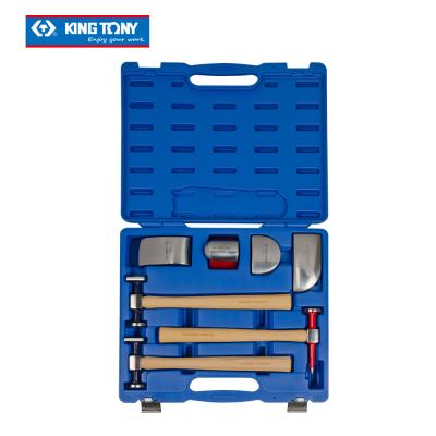 China Hammers are Hardened and Tempered KING TONY Vehicle Body Dent Repair Tool Kit Body Board Dolly Bumping Hammer Auto Case 9CF-107 for sale