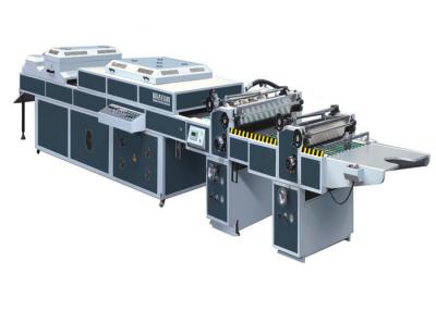 China UV Thick / Thin Paper Threerollers Uv Coating Equipment Automatic Two Coaters SDSG-1200C for sale