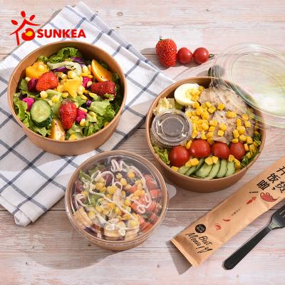 China Biodegradable Disposable Eco - Friendly Salad Paper Bowl Take Away Pack for sale