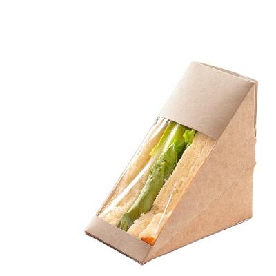 China Sunkea Disposable Food Grade Packaging Kraft Paper Sandwich Wedge for sale