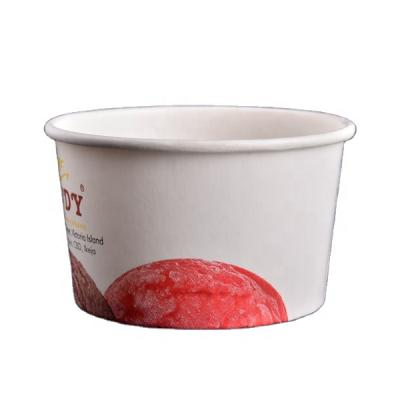 China Disposable Parfait Paper Cups Gelato Ice Cream Disposable Paper Cups for sale