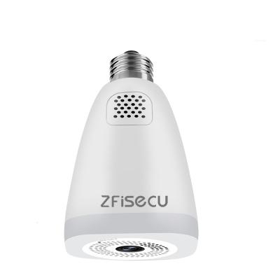 China ZFISECU NIGHT VISION Home Security Bulb Camera Power E27 Interface Tuya Wifi 3/5MP Bulb Two Way Audio Indoor Panoramic Camera for sale