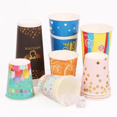 China Recyclable Paper Cups Wholesale Organic Coffee To Go Custom Logo Compostable Single Wall Pla Cup Disposable Paper Cups for sale