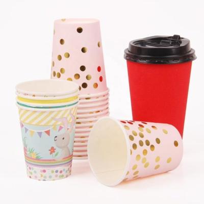 China Eco Friendly 90mm Compostable Biodegradable Recyclable Pla Cpla Party Paper Cup Coffee Cups 80mm Lids for sale