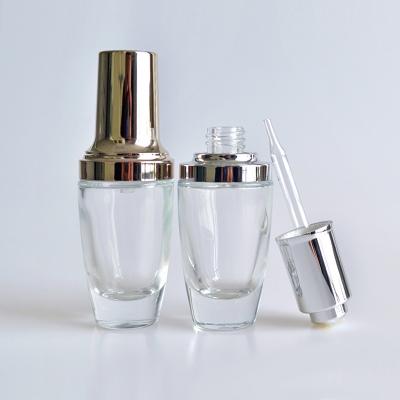 China Empty15ml 30ml 50ml 100ml Cosmetic Perfume Sprayer Glass Bottle With Pump Spray Aluminum Cap for sale