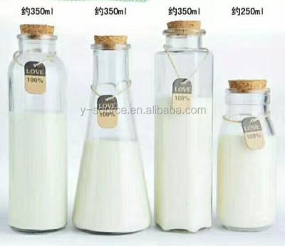 China glass bottle for stocked wholesale juice 100ml 50ml 500ml 250ml milk oil 200ml glass bottle for sale