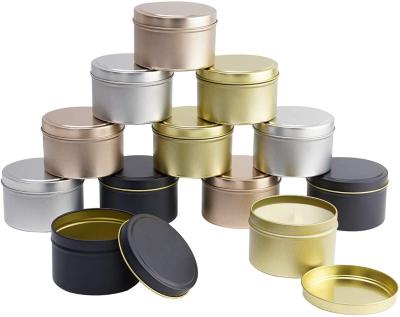 China Eco-Friendl High Quality Multi Color Eco-Friendly Candle Tins With Lid Tin Candle Containers for sale