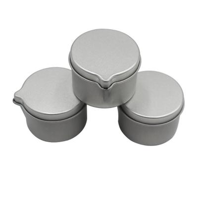 China Hot Black Eco-Friendl SellingSeamless Plain Tin Candle Box Metal Tins With Spout for sale