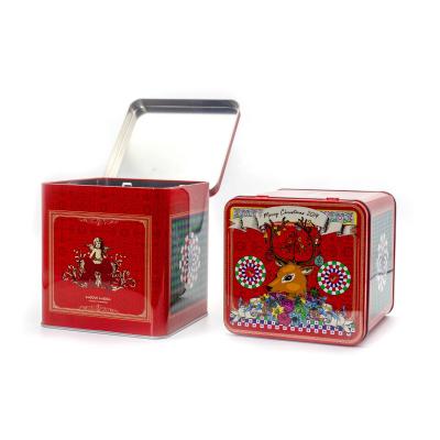 China Food Customized Musical Box Christmas Holiday Kids Gift High Quality Tin Music Box for sale