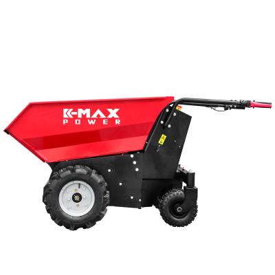 China Farm Machinery K-maxpower CE Approved 48V 20Ah Electric Powered 500 KG Self Loading Mini Crawler Dumper Machine Small Track Dumpers for sale