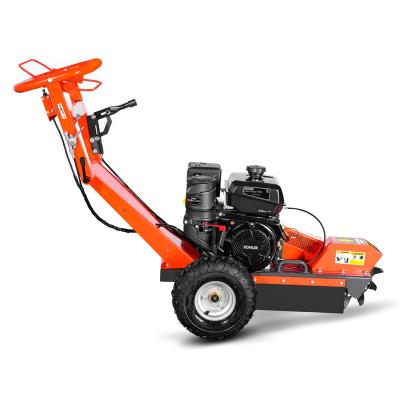 China Easy Opperation K-maxpower Stump Grinder Gasoline 15HP Tree Root Removal Machine Mini Skid Steer Wood Stump Grinder for sale