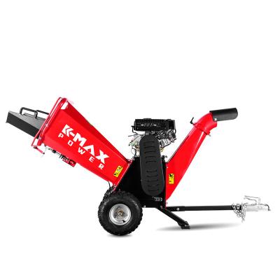 China Easy Opperation Forestry Machinery 15HP 420cc Gasoline Engine Powered ATV Drum Wood Chipper Shredder Machines for sale