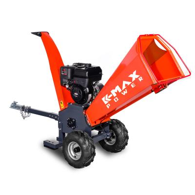 China Flexible K-maxpower CE Approved 15HP RATO Four Stroke Gasoline Engine Wood Chipper Shredder Cutting Machine for sale