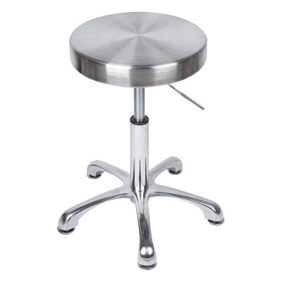 China High Quality Durable ESD Stainless Steel Anti-Static Chair Round Steel Chair For Lab for sale