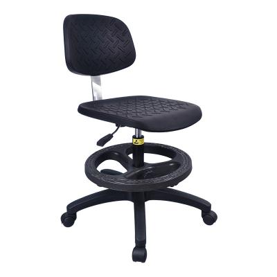 China Modern Wholesale Ergonomic Cleanroom Stool Polyurethane Chair Antistatic Lab ESD PU Foam Chairs for sale