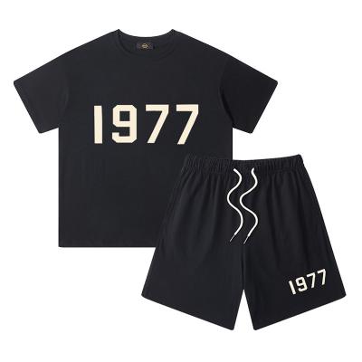 China Breathable Children Clothing Wholesale Classical Sets Vintage 1977 Design Short Sleeve 2 Piece Sets Especially For 5-15 Years Old for sale