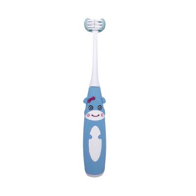 China Teeth Cleaning Brush Head 3 Sided Electric Toothbrush For Kids for sale